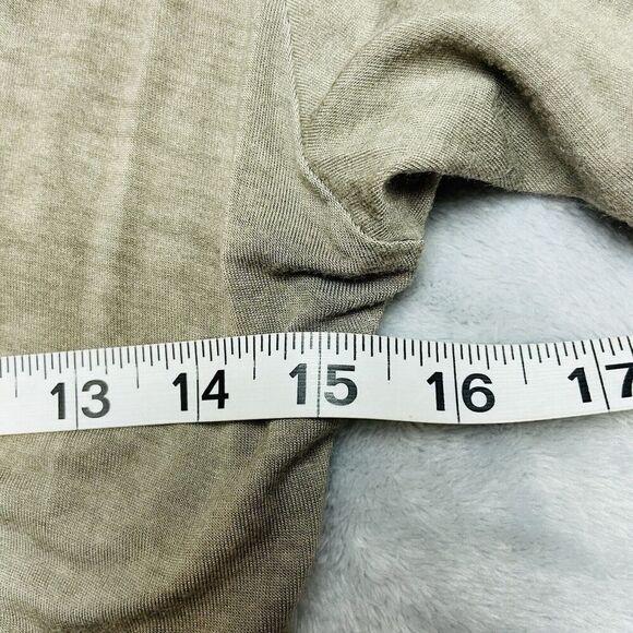 Suzy Mix Boho Cardigan Womens M Olive Freen Lace Detail Lightweight Flowy Italy - Picture 6 of 7